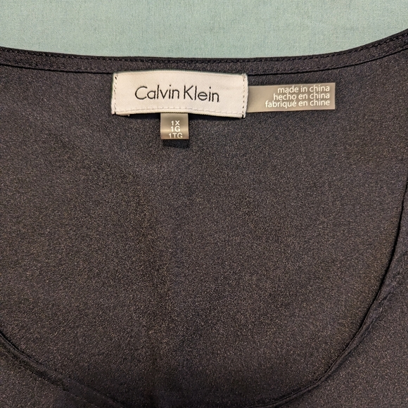 Calvin Klein sleeveless blouse 1X - Picture 2 of 3